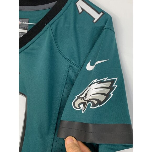 M Womens Nike NFL On Field Philadelphia Eagles Carson Wentz Jersey Green New - Picture 8 of 8